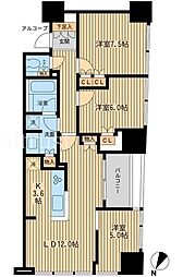 ザ・神宮前レジデンス 8階3LDKの間取り