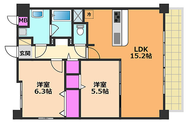 同じ建物の物件間取り写真 - ID:227080544195