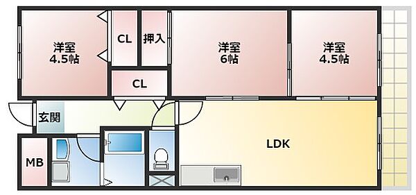 同じ建物の物件間取り写真 - ID:227082497877