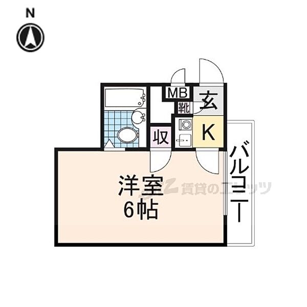 奈良県生駒市辻町(賃貸マンション1K・3階・17.12㎡)の写真 その2