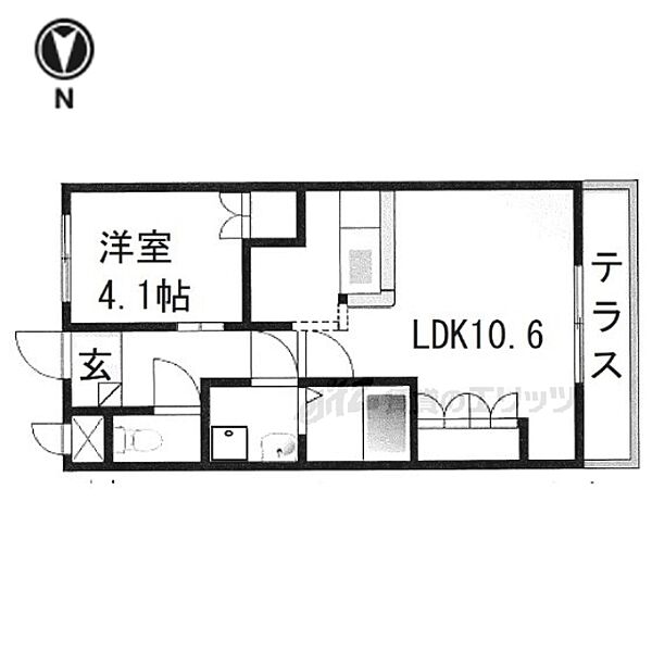 奈良県大和高田市東中１丁目(賃貸アパート1LDK・1階・36.00㎡)の写真 その2