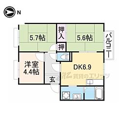 エピーメロンC棟 3DKの間取図画像
