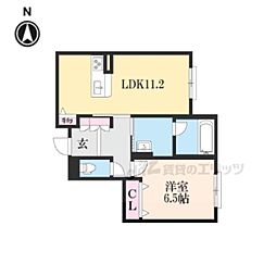 LimeStone新大宮 1LDKの間取図画像