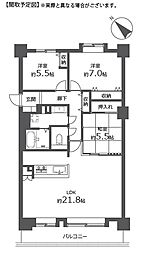 ヴェルビュ白石 3LDKの間取図画像
