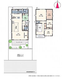 左京区岩倉幡枝町中古戸建 4LDKの間取り