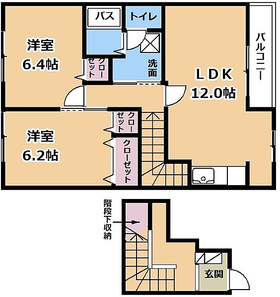 同じ建物の物件間取り写真 - ID:225005872930