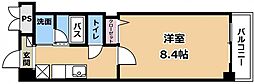 ジュモオネティ 8階1Kの間取り
