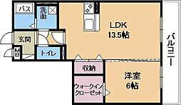 QUALIA（クオリア） 1階1LDKの間取り