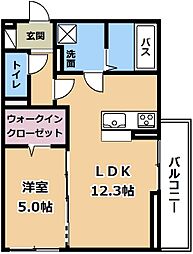 間取図画像 1LDK