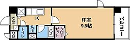メゾンクレール3 1Kの間取図画像