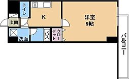 エンゼルプラザイースト1 1Kの間取図画像