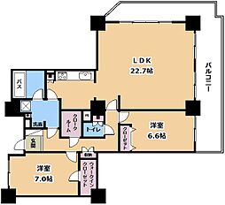 ウイング・ビュー 2LDKの間取図画像