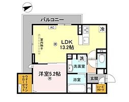 D-RESIDENCE上甲子園 3階1LDKの間取り