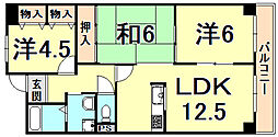 ファミリアル門戸 3LDKの間取図画像