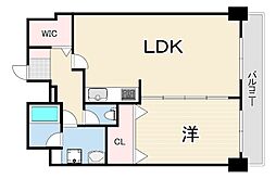 デルファーレ西宮 1LDKの間取図画像