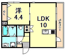 LOOPRESIDENCE 1LDKの間取図画像