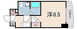 セレニテ甲子園 1Kの間取図画像