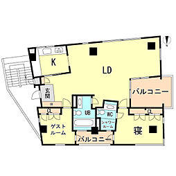 crescent-T 2LDKの間取図画像