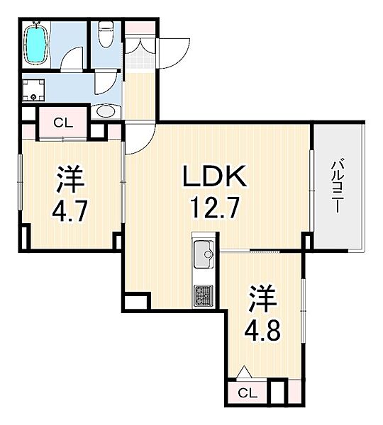 同じ建物の物件間取り写真 - ID:228048695246