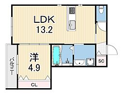間取図画像 1LDK