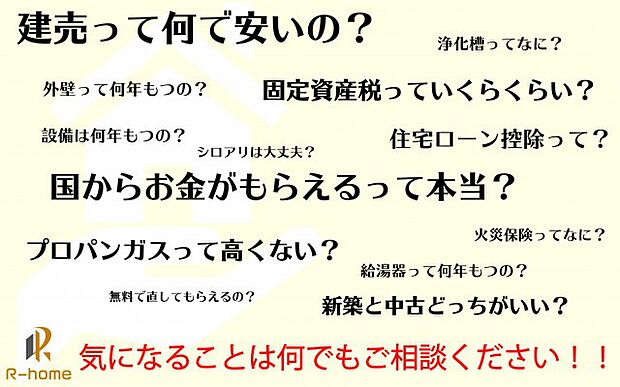 些細な気になることもＲ−ｈｏｍｅまでお気軽にご相談ください！　TEL：0297−44−7207