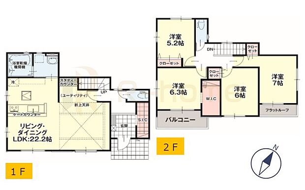 4LDK＋WIC＋SIC、土地面面積224.00m2、建物面積111.17m2