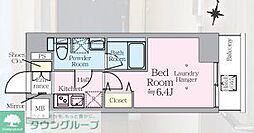 JR京浜東北・根岸線 川口駅 徒歩15分の賃貸マンション 1階1Kの間取り