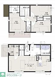 JR埼京線 南与野駅 徒歩13分の賃貸一戸建て 3LDKの間取り