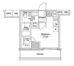 JR京浜東北・根岸線 川口駅 徒歩4分の賃貸マンション 10階ワンルームの間取り