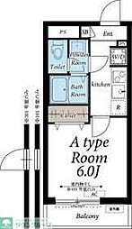 埼玉高速鉄道 鳩ヶ谷駅 徒歩14分の賃貸アパート 3階1Kの間取り