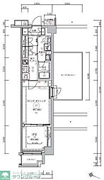 都営三田線 板橋本町駅 徒歩7分の賃貸マンション 8階1LDKの間取り