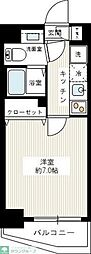 JR京浜東北・根岸線 西川口駅 徒歩4分の賃貸マンション 7階1Kの間取り