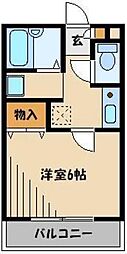メゾンプレミール 1Kの間取図画像