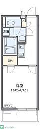 クレイノグラシアスワン 1Kの間取図画像