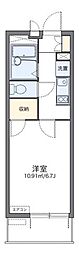 エレガンスムサシノ 1Kの間取図画像
