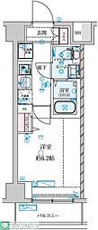 GENOVIA 南鳩ヶ谷 1Kの間取図画像