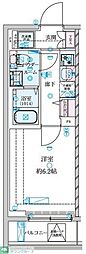 GENOVIA 南鳩ヶ谷 1Kの間取図画像