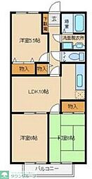 ビラージュ・YSA棟 3DKの間取図画像