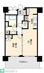 リボンシティコミュニティー 1LDKの間取図画像