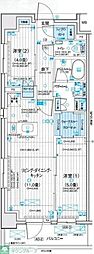 デュオステージ浦和岸町 2LDKの間取図画像