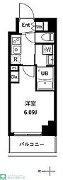 アーバンパーク川口並木 1Kの間取図画像