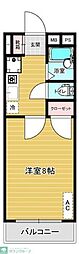 リファレンス戸田公園 1Kの間取図画像