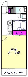 レオネクストリモーネ5 1Kの間取図画像