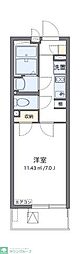 クレイノMIYABI 1Kの間取図画像
