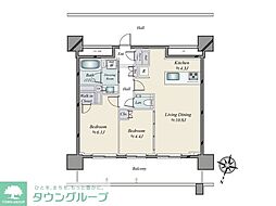 URAWA THE TOWER 2LDKの間取図画像