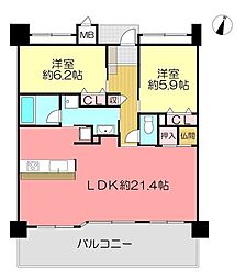 間取図画像 2LDK