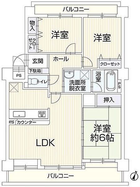間取りを拡大表示