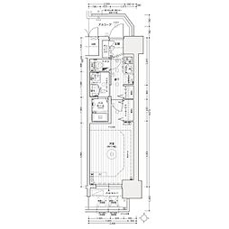 名古屋臨海高速あおなみ線 ささしまライブ駅 徒歩8分の賃貸マンション 5階1Kの間取り