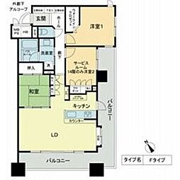 名古屋市営鶴舞線 鶴舞駅 徒歩3分の賃貸マンション 10階2SLDKの間取り
