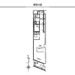 JR東海道本線 尾頭橋駅 徒歩5分の賃貸マンション 3階ワンルームの間取り